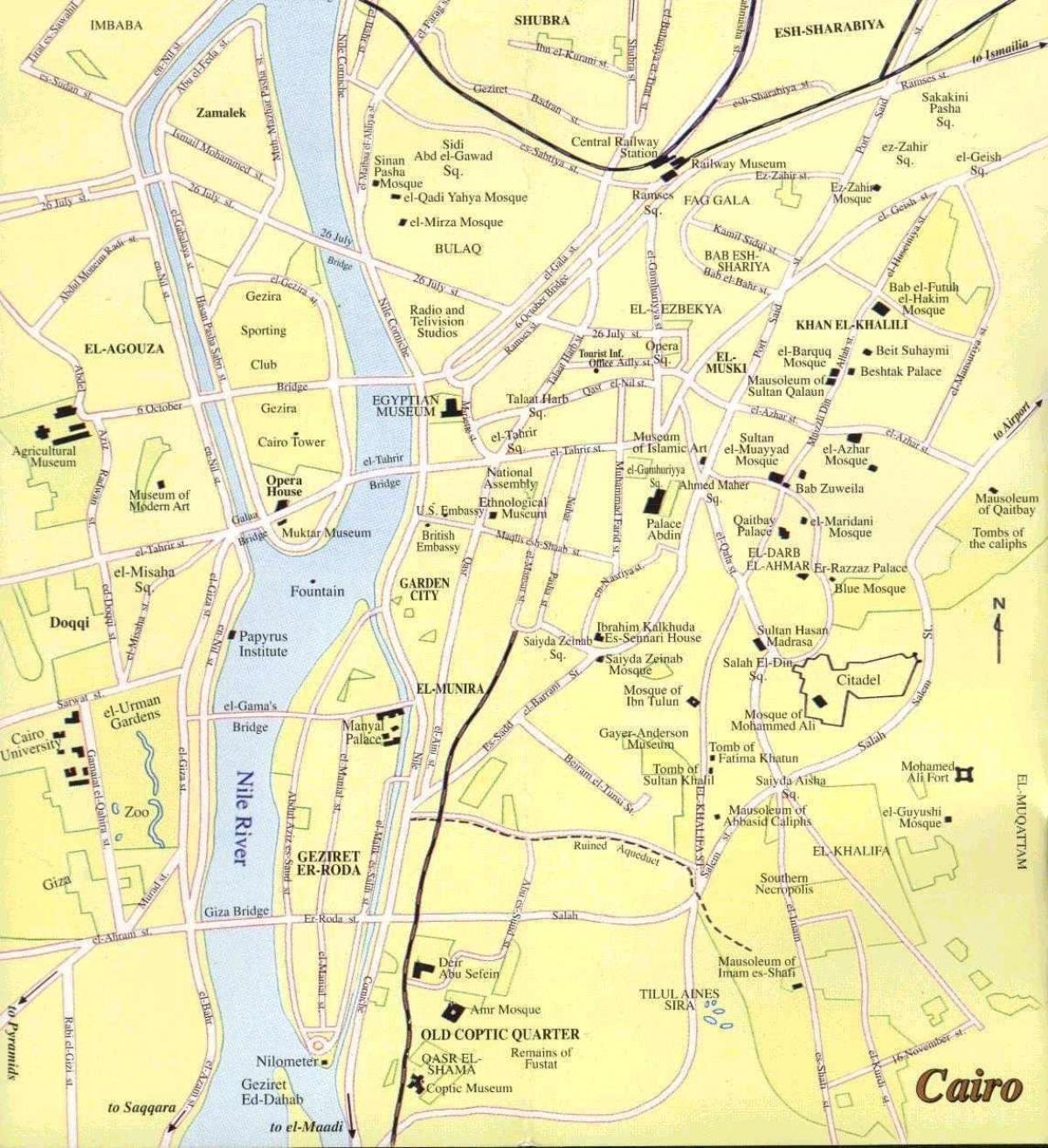 开罗街道地图